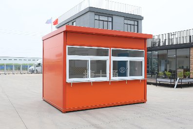 捷士通新款橘色藍色氟碳噴漆售貨亭